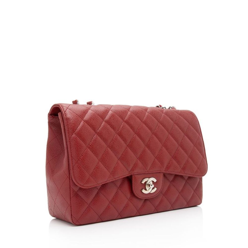 Chanel Caviar Leather Classic Jumbo Single Flap Bag - Picture 2 of 14